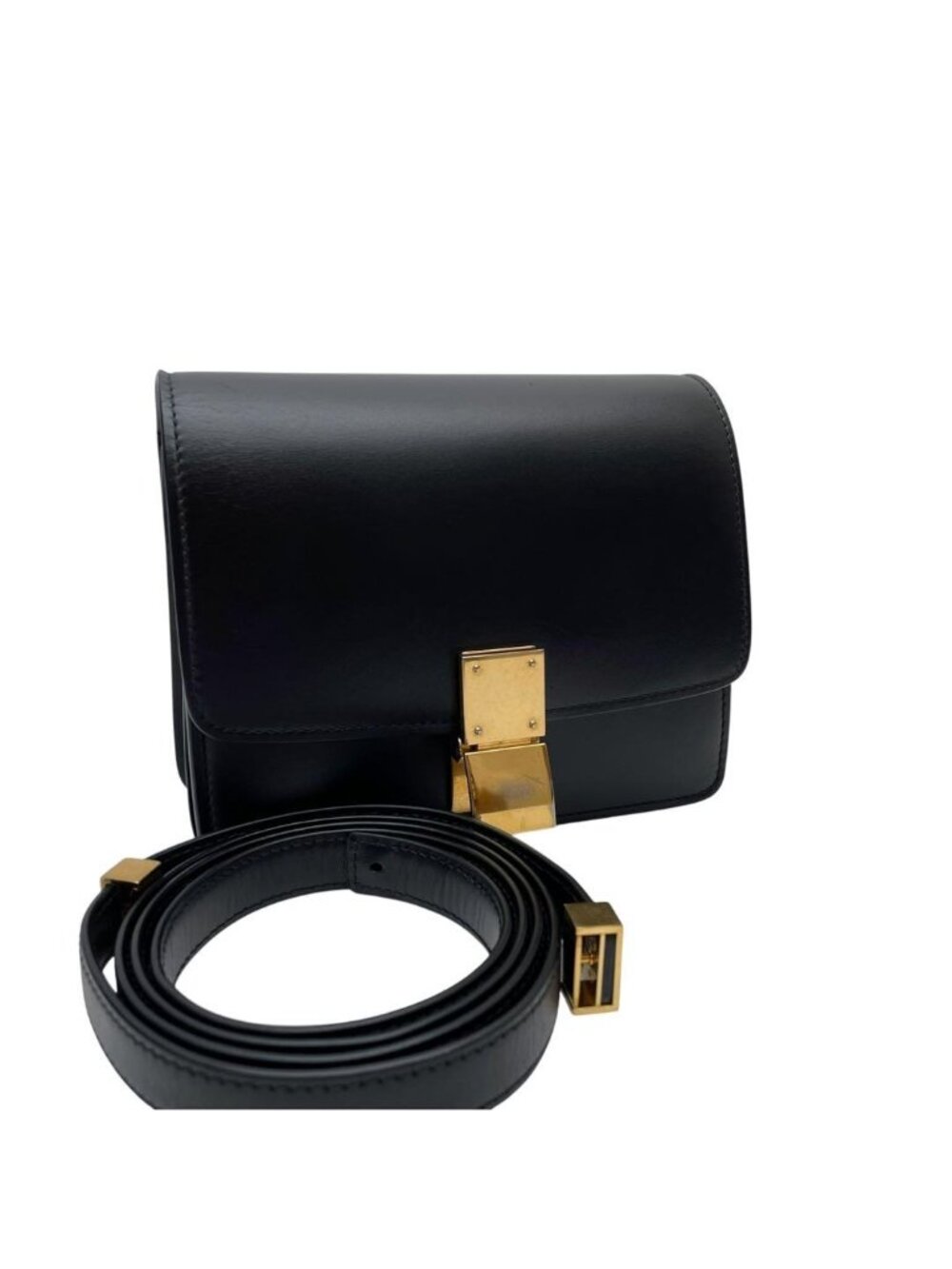 Celine Leather Classic Box Small Shoulder Bag